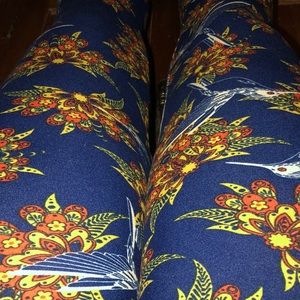 LulaRoe TC Hummingbird Floral HTF Vintage 🦄